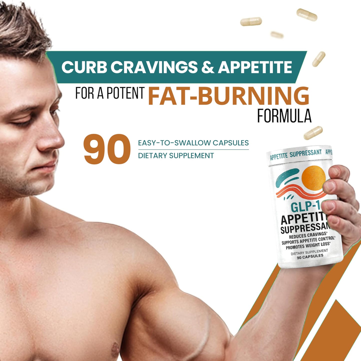 T-MODE GLP-1 Supplement & Weight Loss Capsule, 90 Count