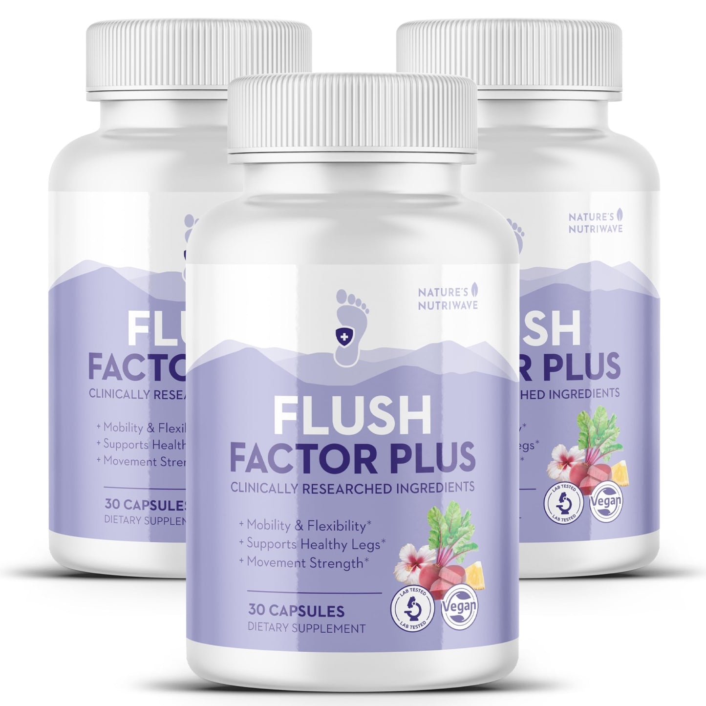 Nature’s NutriWave Flush Factor Plus Original Formula Capsules 90