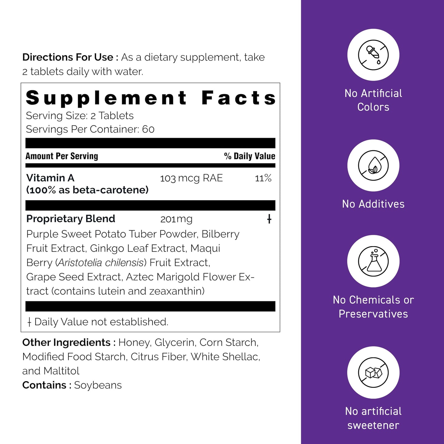 Umeken Eye Clear Dietary Supplement Tablets 120