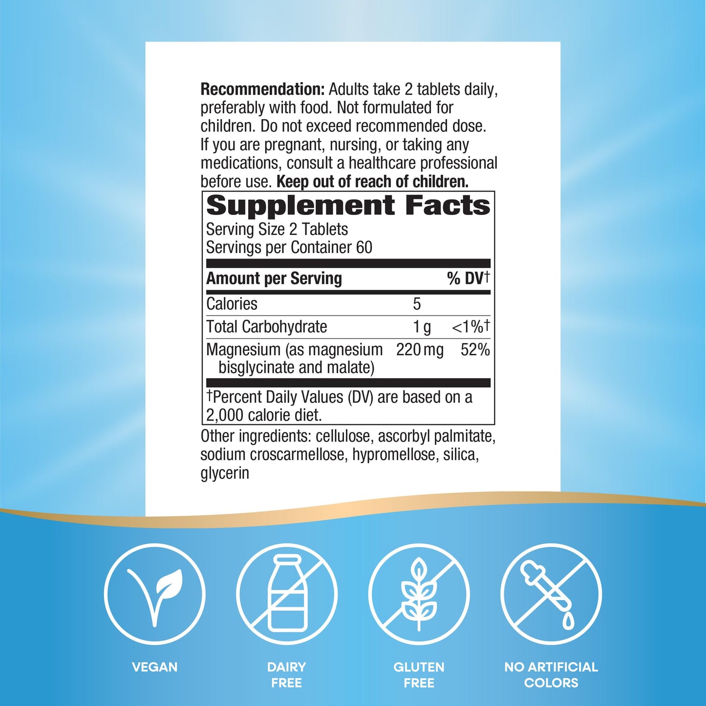 Nature's Way Magnesium Glycinate Complex, 120 Capsules
