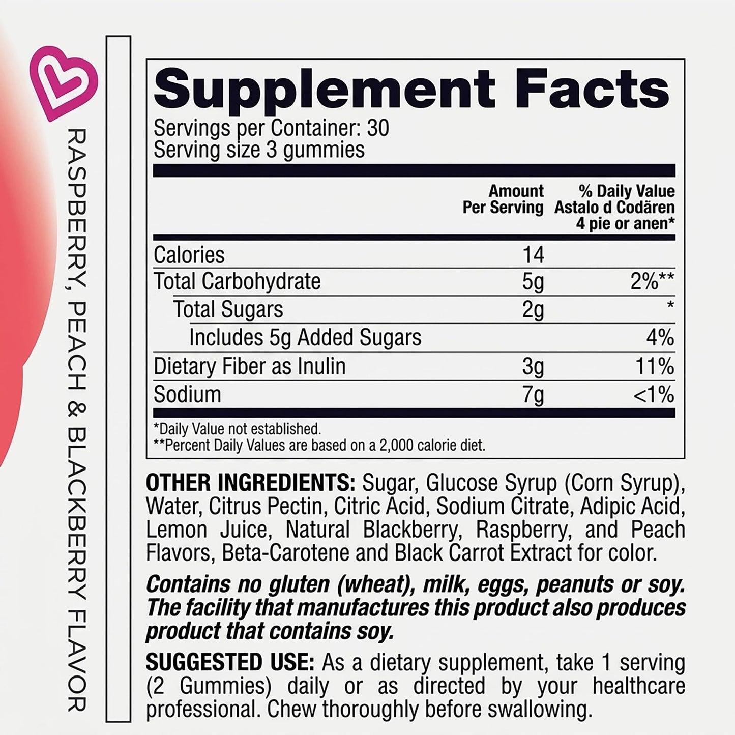 LIVS Fiber Gummies Gummy 120 Count