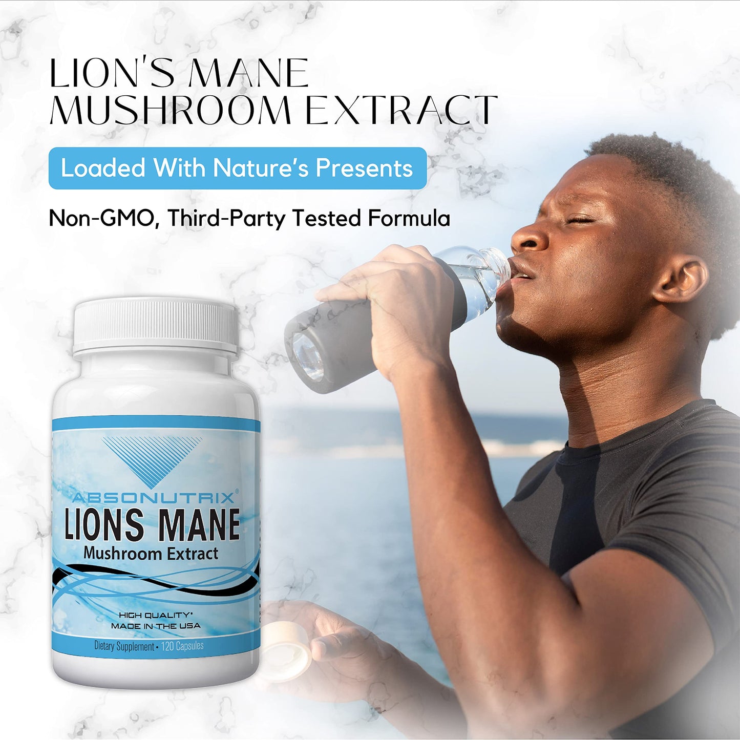 Absonutrix Lion's Mane Mushroom Extract Capsules 120