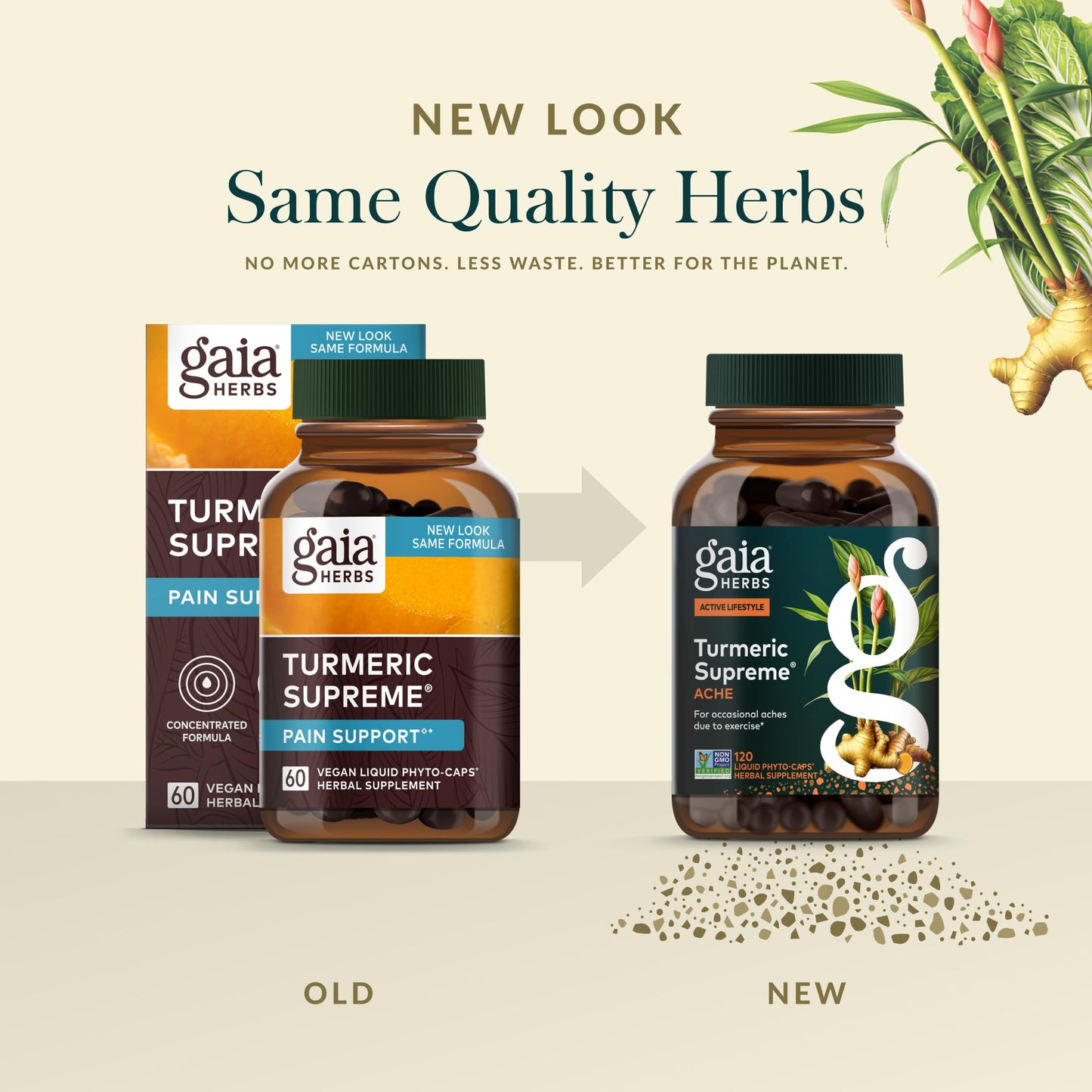Gaia Herbs Turmeric Supreme Ache 60 Capsules