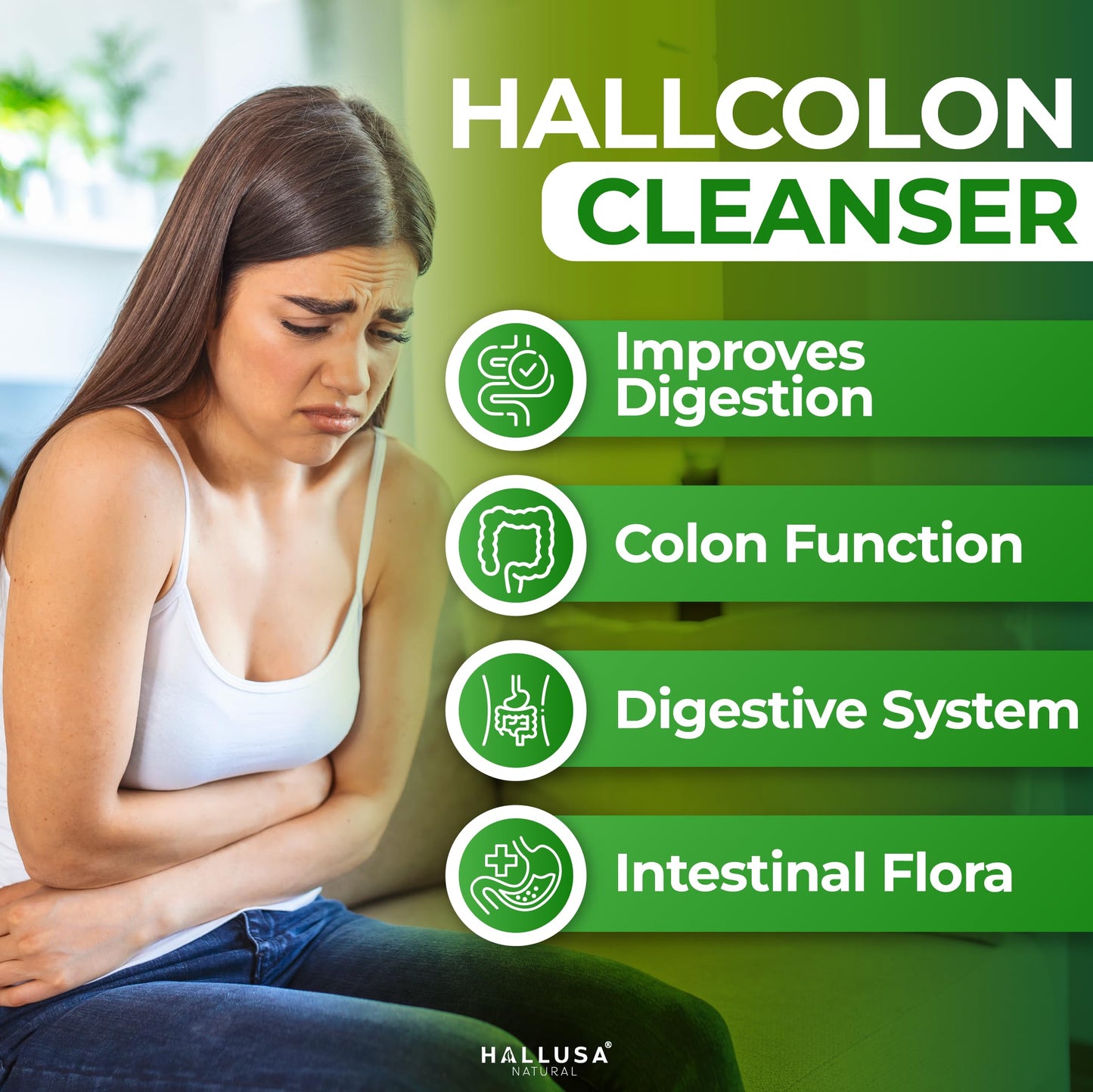 Hallusa Natural HallColon Cleanse Capsule, 90 Count
