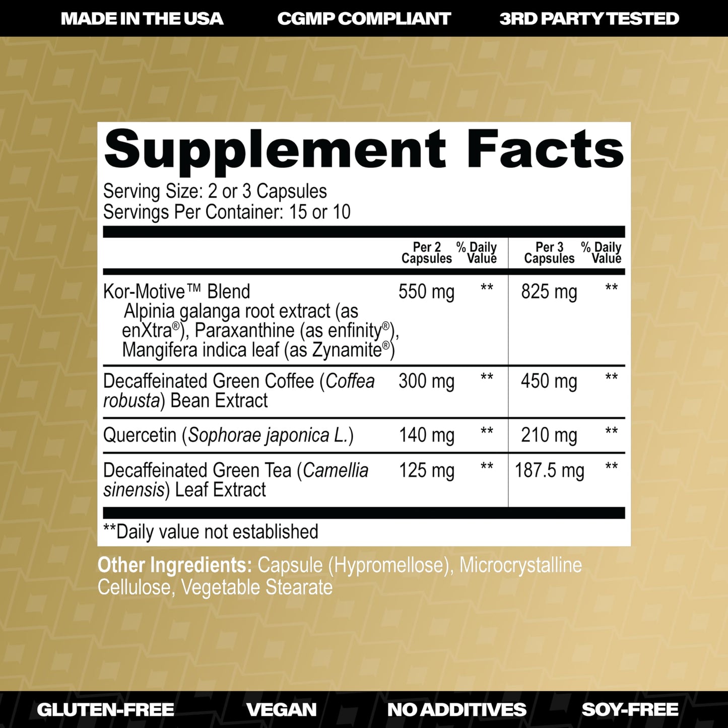 KORRECT LIFE Energy Paraxanthine Supplement Capsule, 30 Capsules