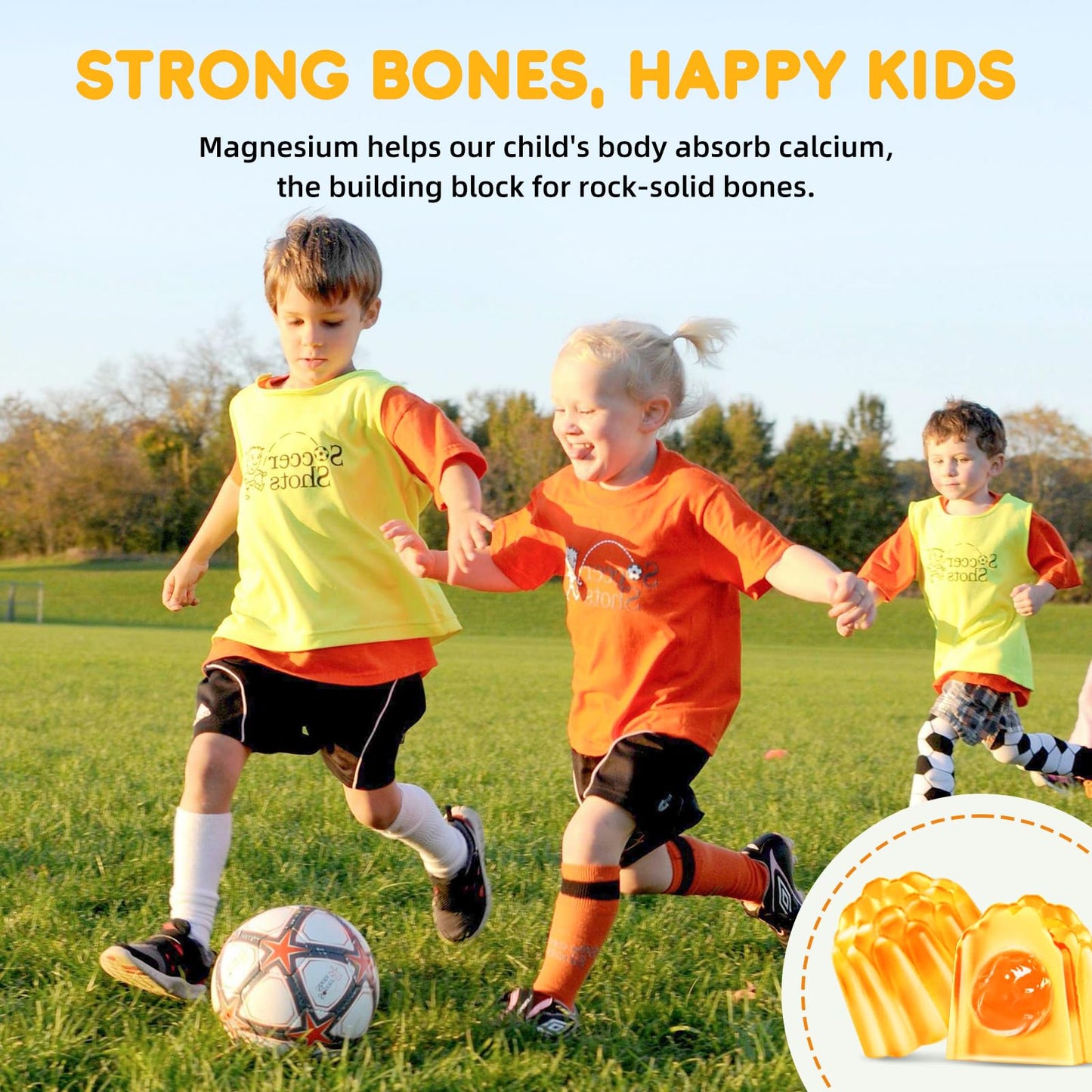 ReviNutra Center-Filled Kids Magnesium Gummies, 60 Count