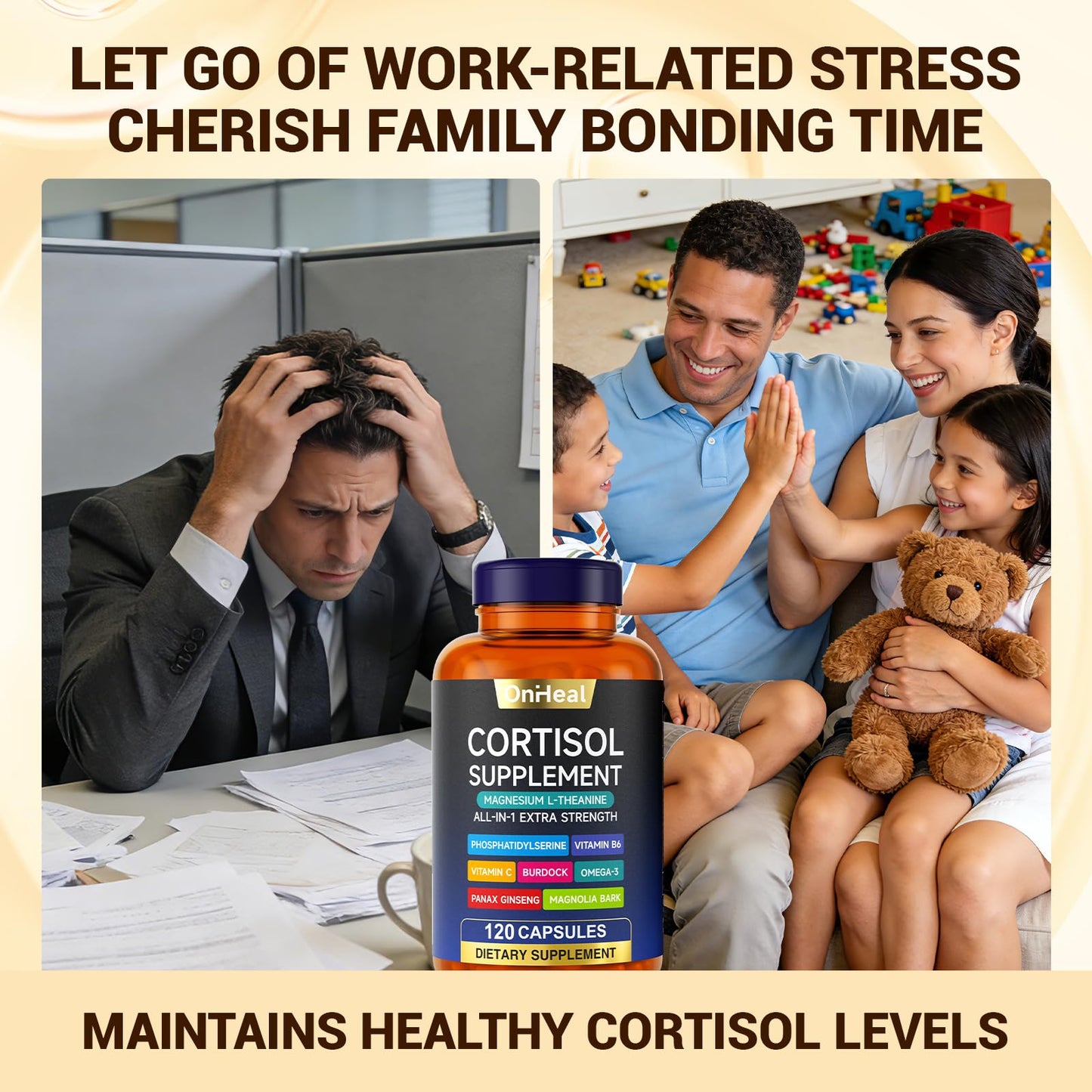 Qsbon Cortisol Reducer Capsules 120 Count