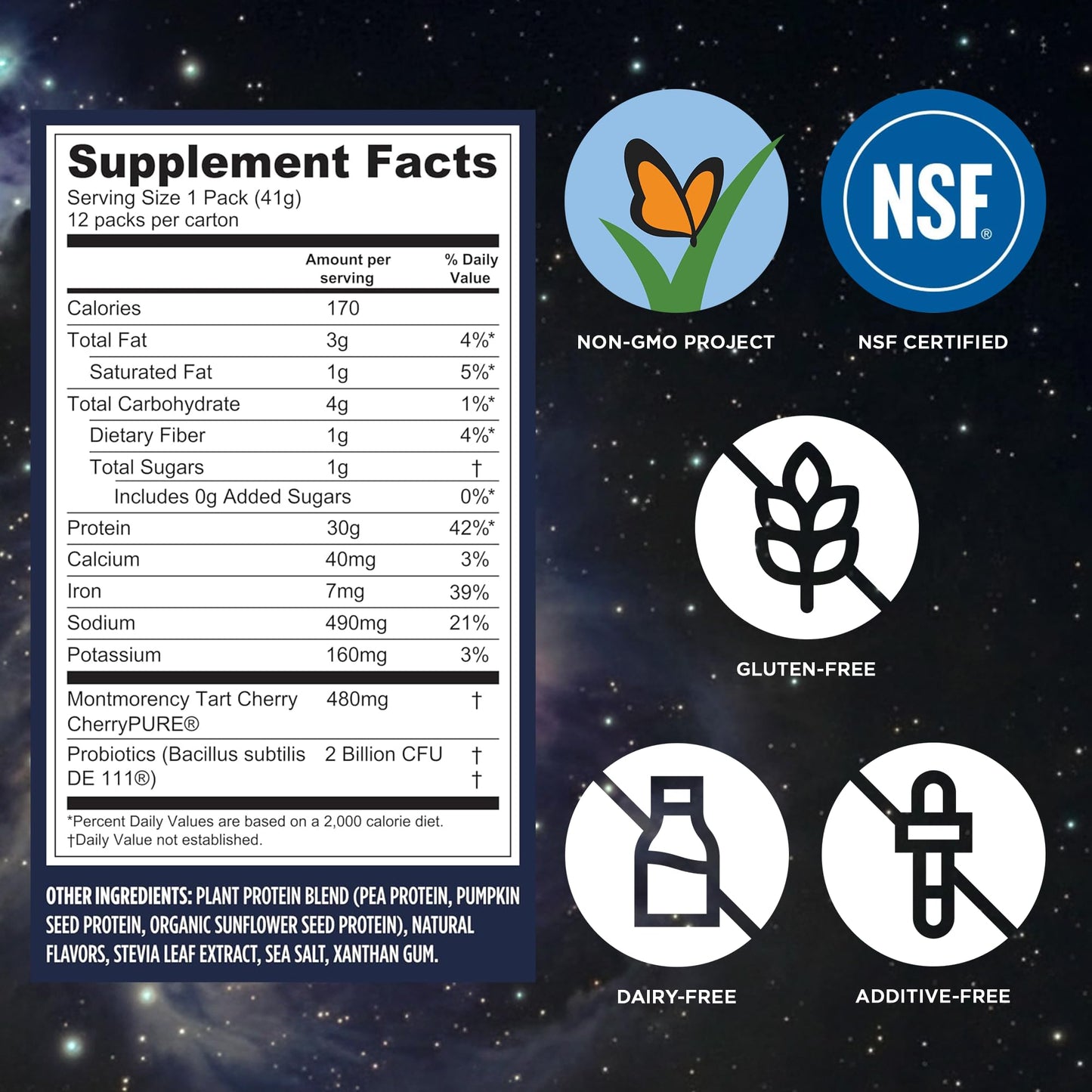 Vega Protein + Recovery Vanilla Powder, 17.5 oz