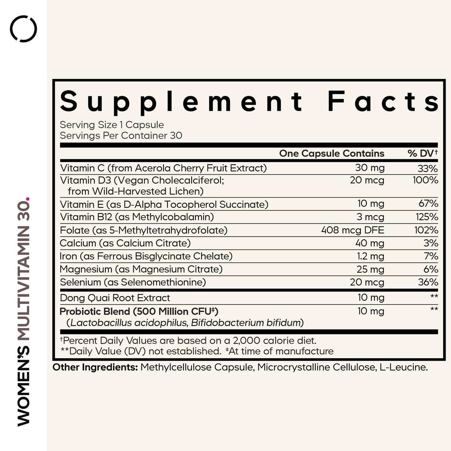 Codeage Women’s Multivitamin Capsules 30 Count