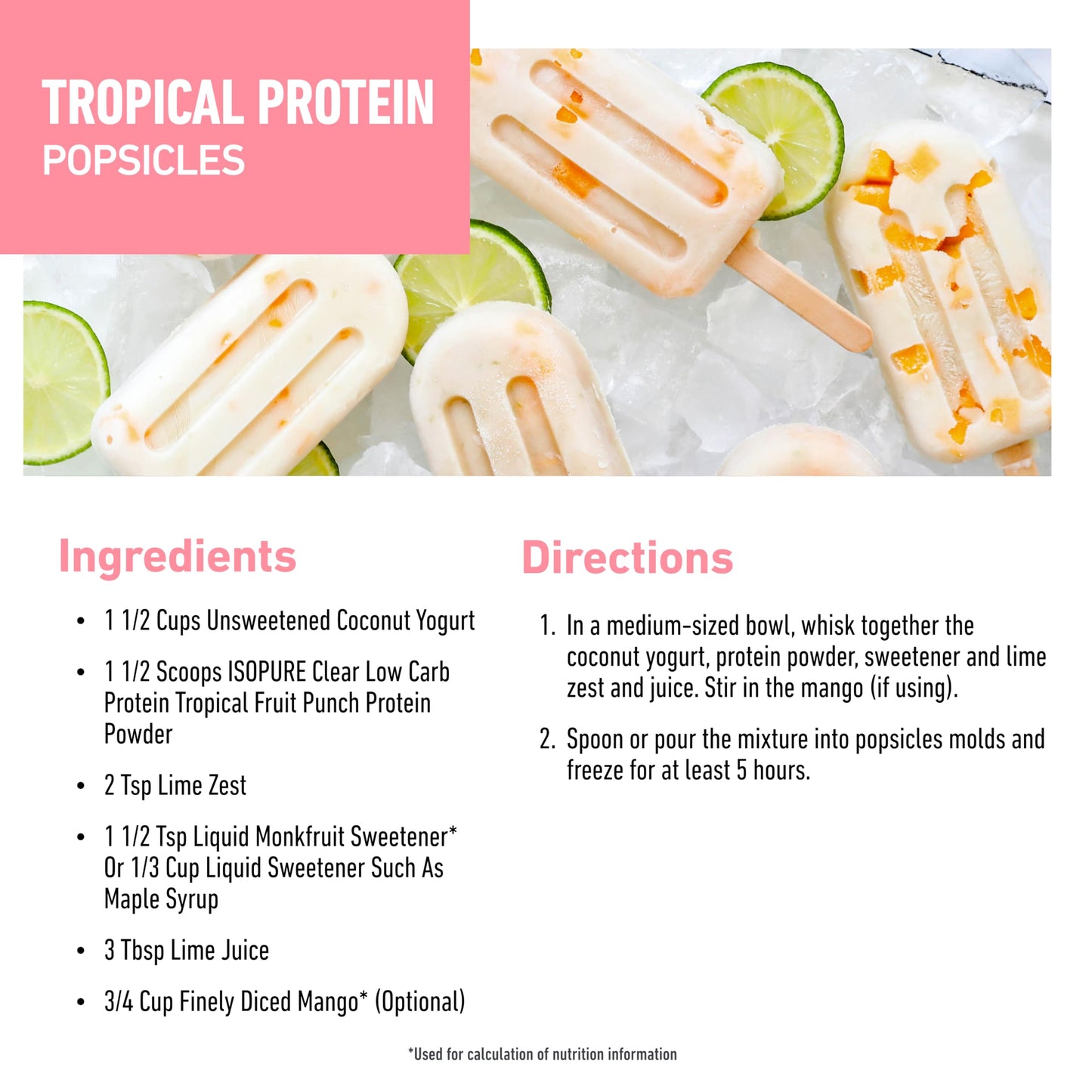 Isopure Clear Whey Isolate Protein Powder, 36 Servings, Tropical Punch, Lactose Free, Gluten Free, Naturally Flavored