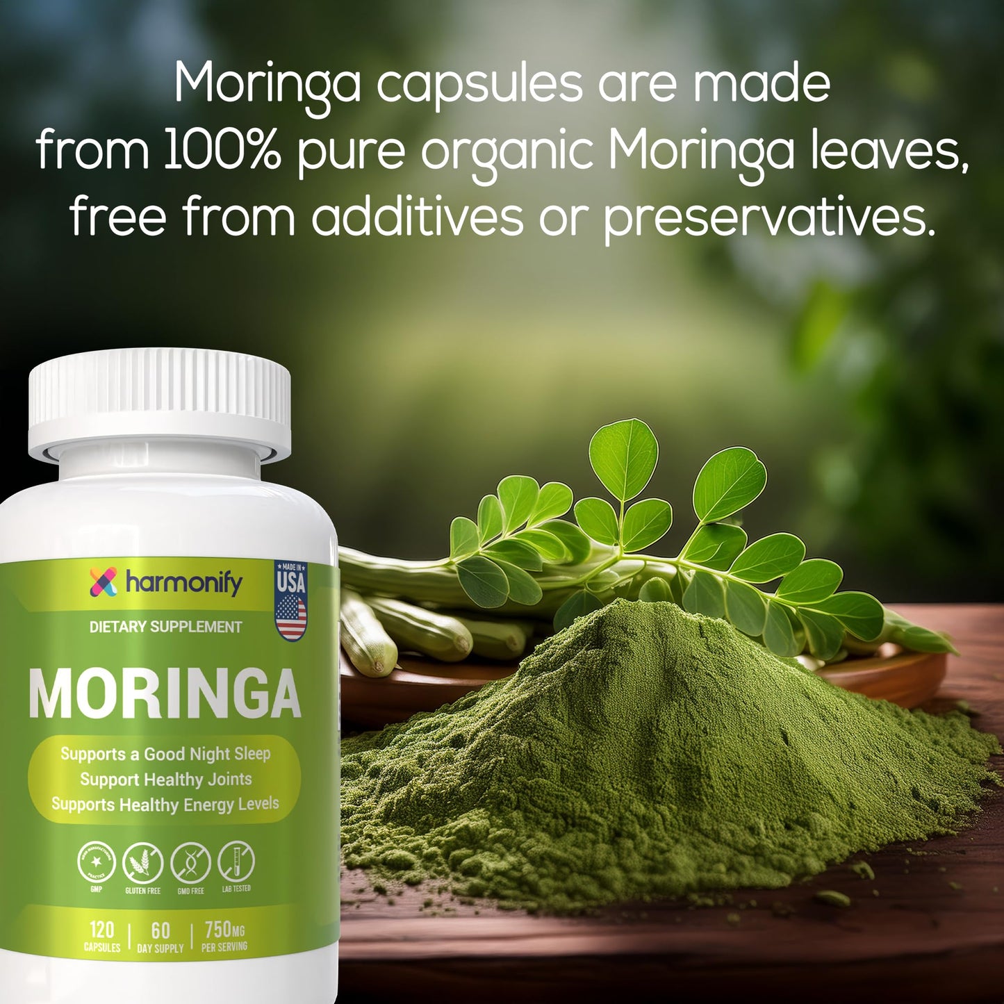 HARMONIFY Moringa Capsules 120 Capsules
