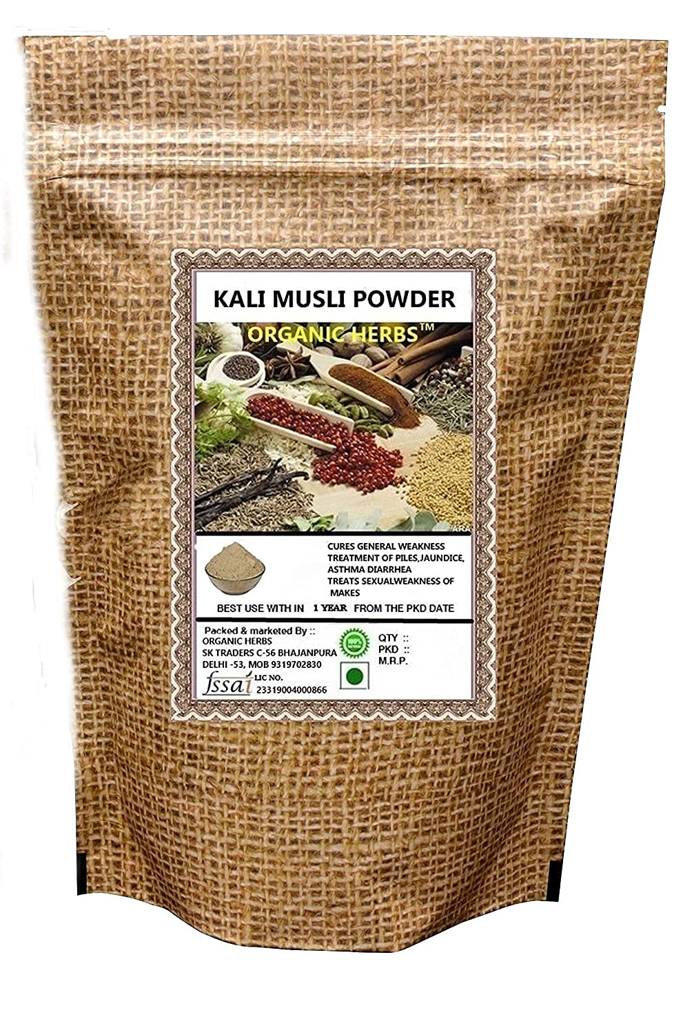 Admart Organic Herbs Black Musli Powder, 100 g
