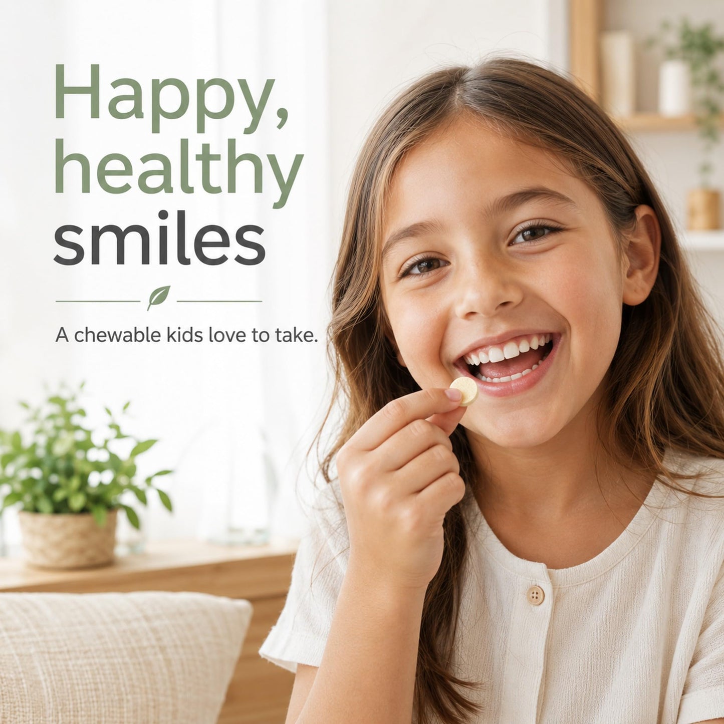 Dental Rituals Dentabiom Kids Oral Probiotics – Fresh Breath & Healthy Teeth for Kids, Sugar-Free Blueberry Chewable Tablets, 30 Tablets