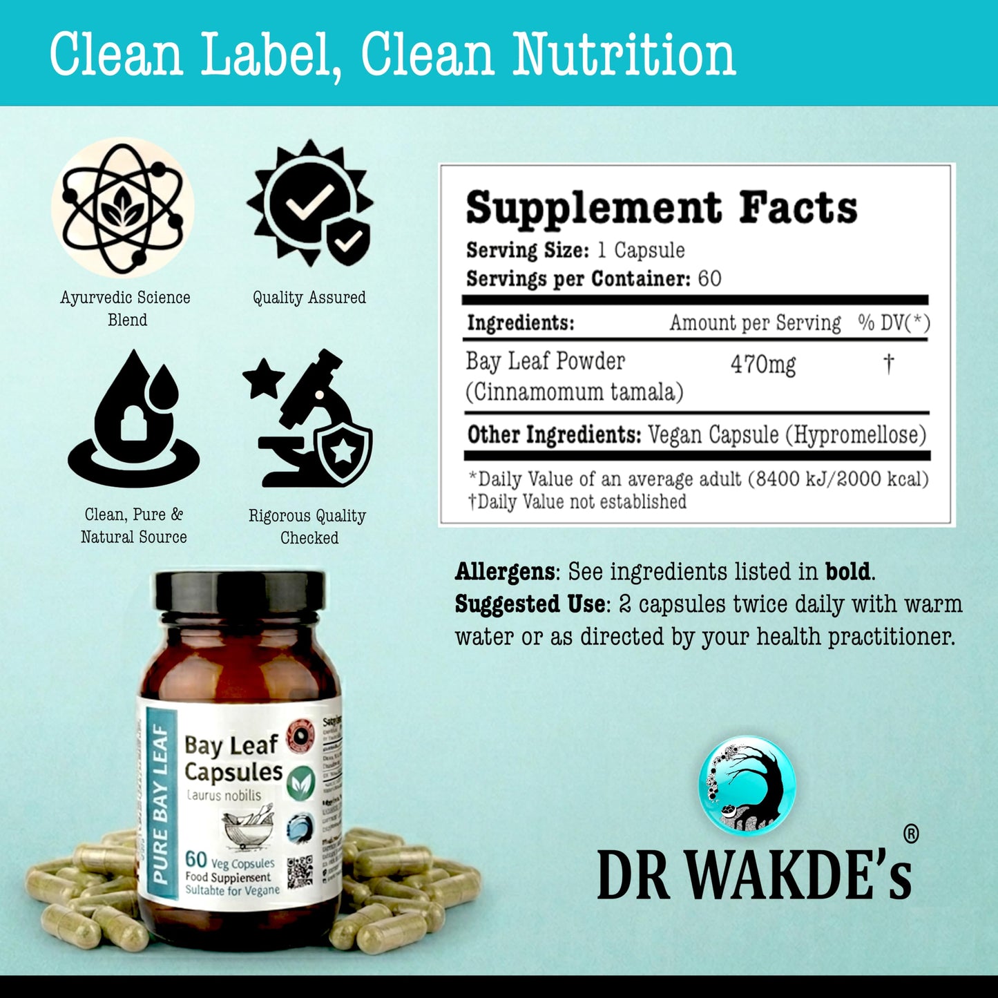 DR WAKDE's Bay Leaf Capsules 1 Capsule