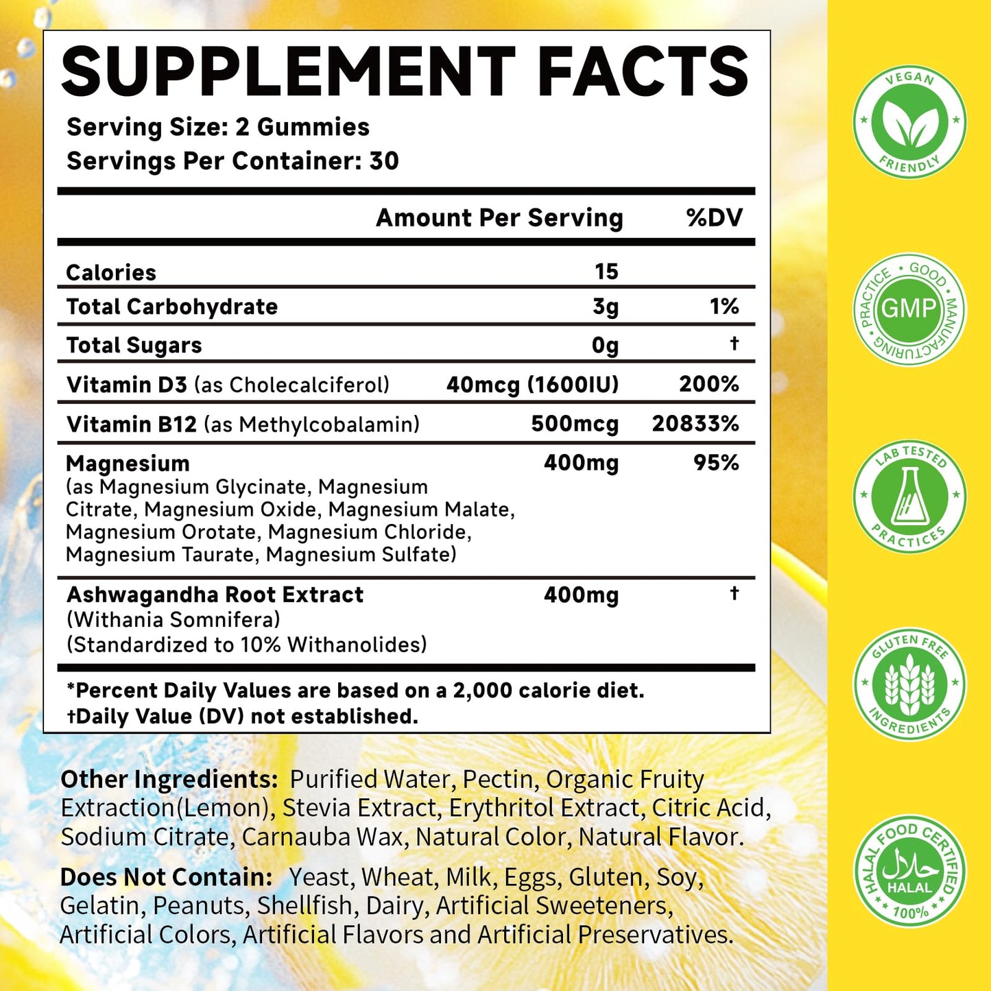 MOORGUMY Magnesium Complex Gummies 120 Count