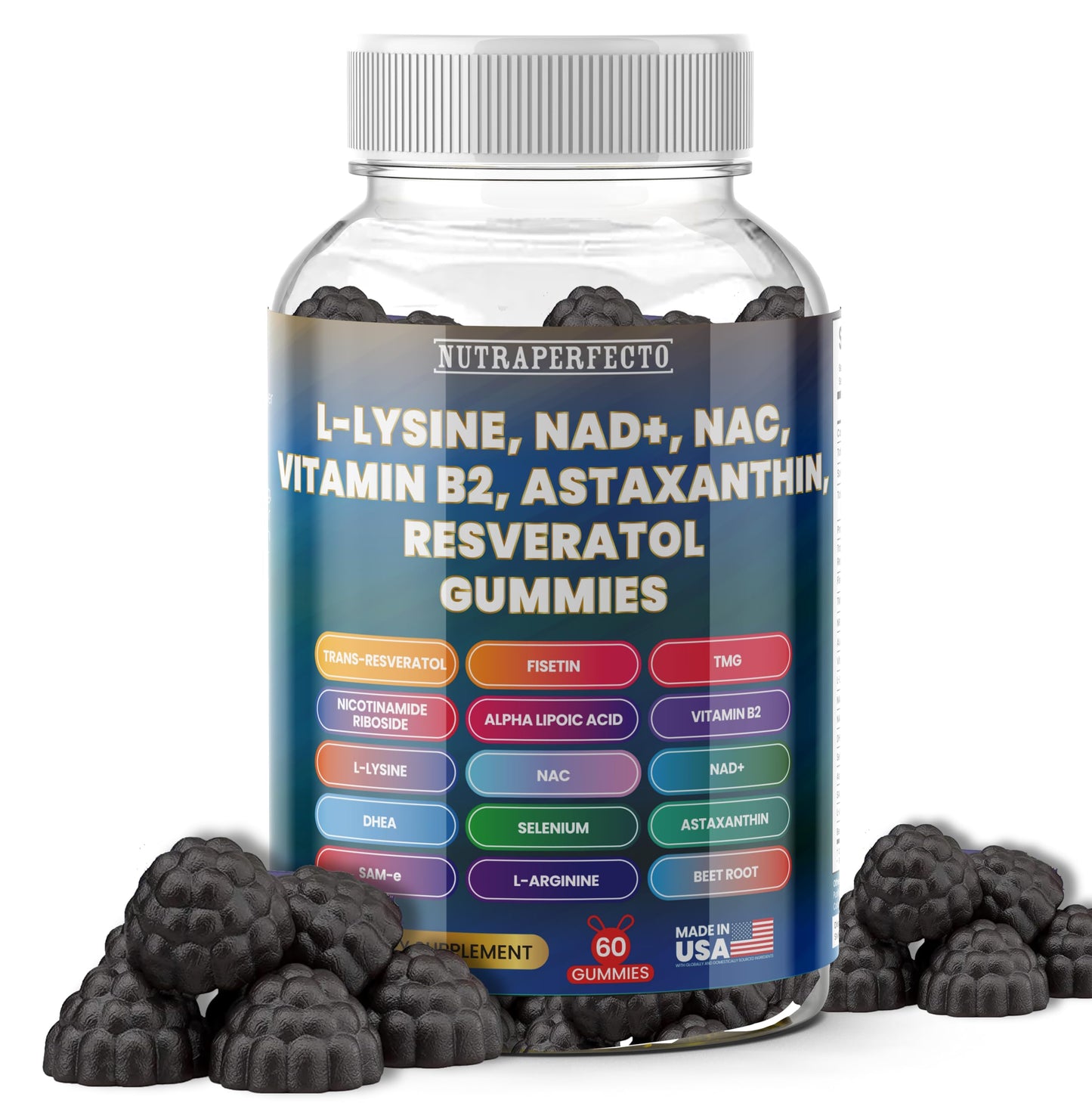 NutraPerfecto Sugar Free Gummies 60 Count