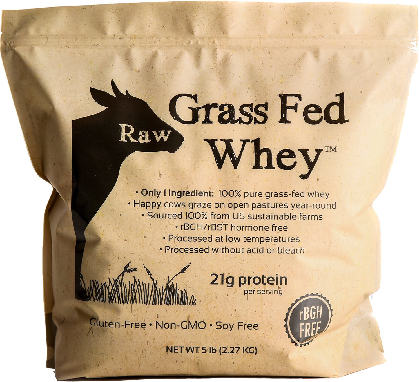 Raw Organic Whey Grass Fed Whey Protein Powder 80 Servings