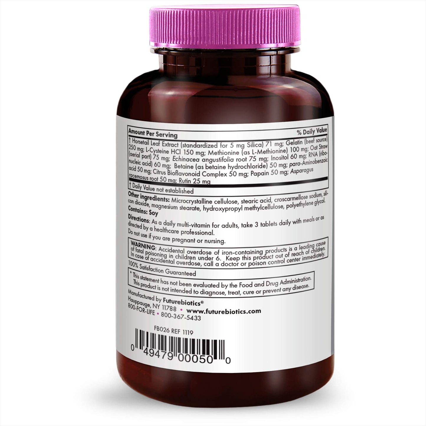 Futurebiotics Hair, Skin, & Nails Beauty Multivitamin Tablets 75 Count