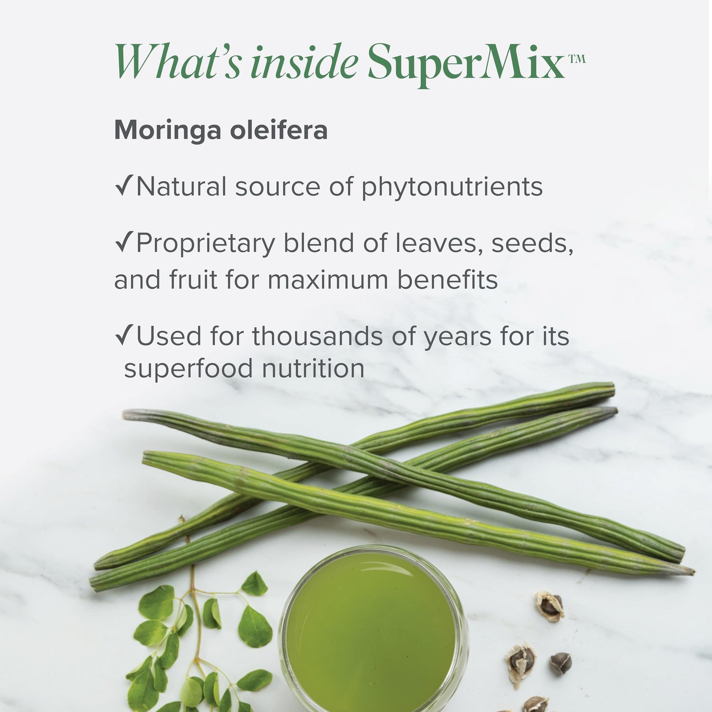 Isagenix SuperMix Moringa Superfood Powder, 14.6 oz