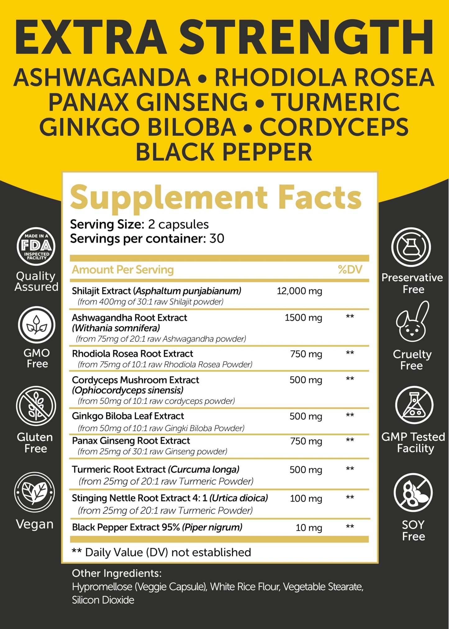 Lunakai Moringa & Shilajit Capsules 120 Capsules