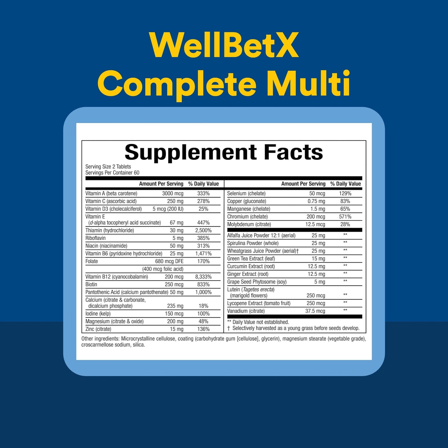 Natural Factors WellBetX Complete Multi Tablet 120 Tablets