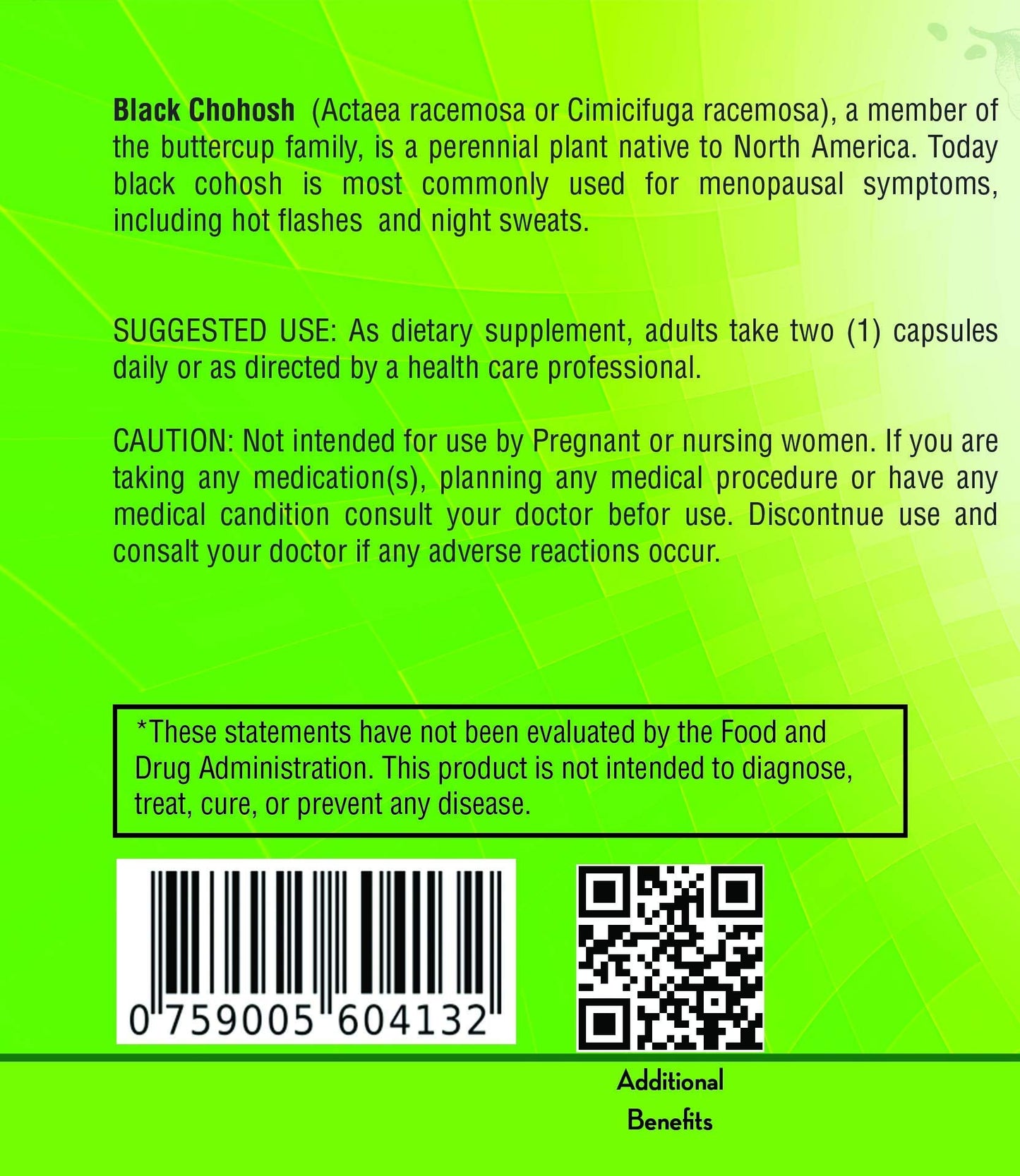 NutreeVit Black Cohosh Capsule 1 Count