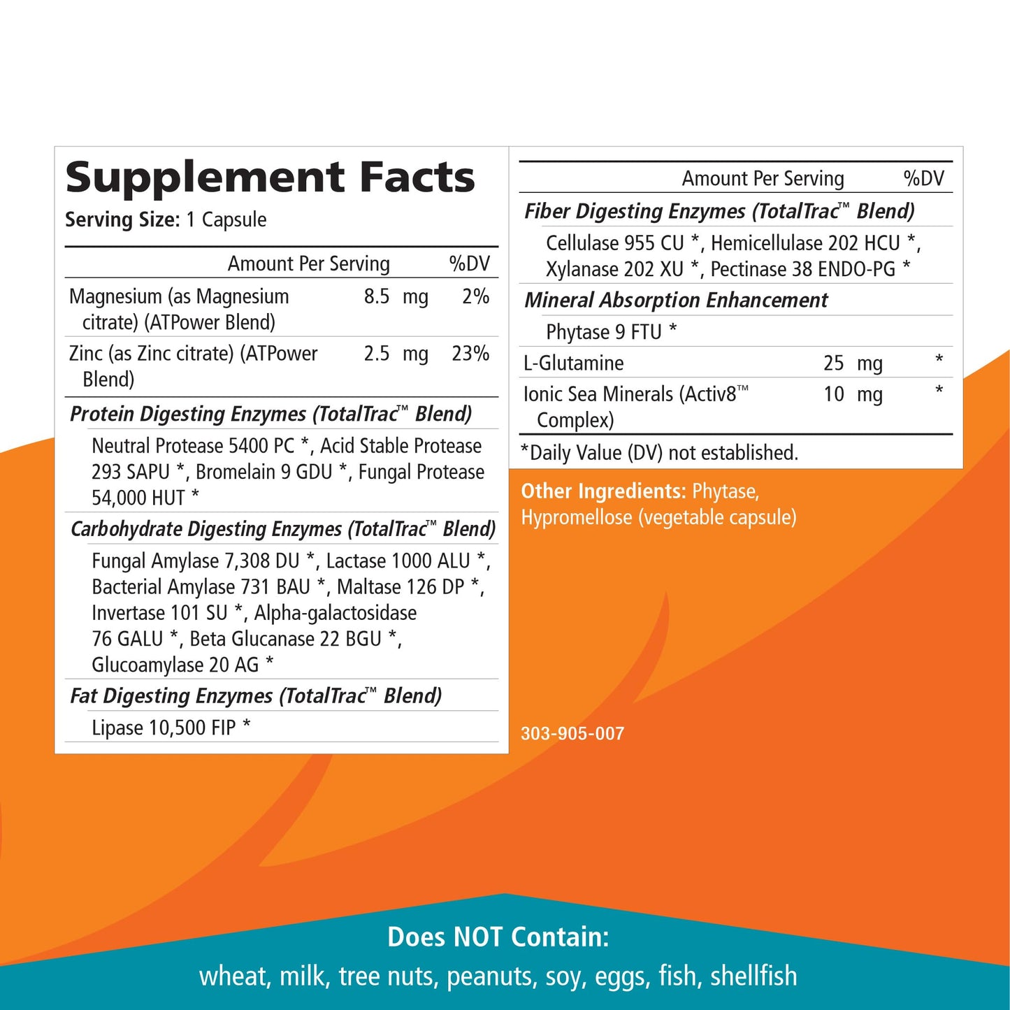 PURE ESSENCE LABS Real-Zymes Keto Digestive Enzymes with Probiotics Capsules 90 Count