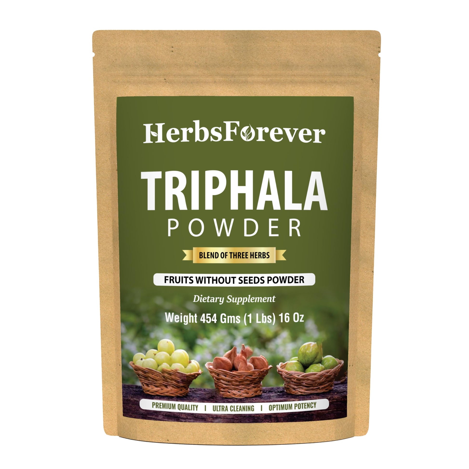 Herbsforever Triphala Churna Powder 16 Ounce