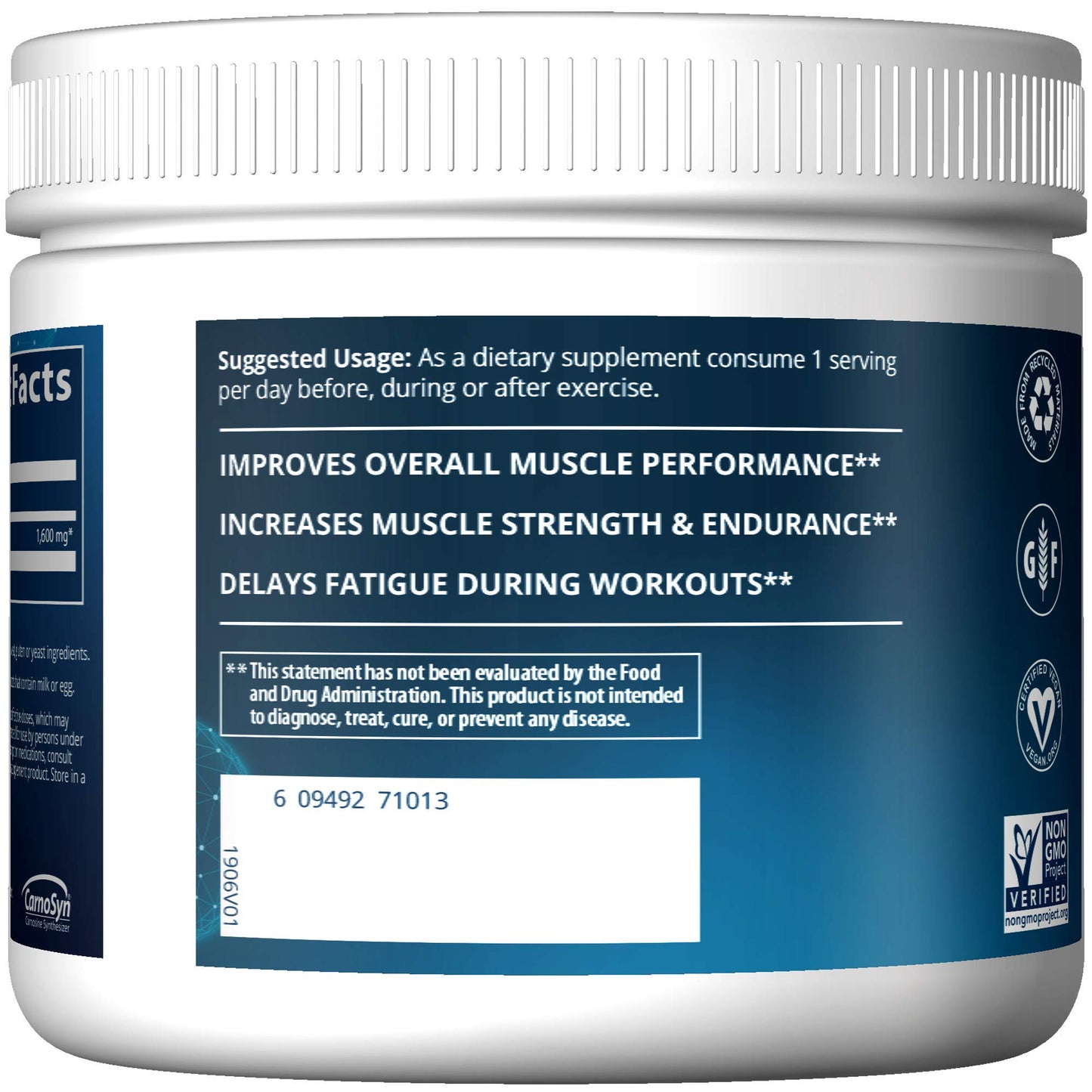 MRM Beta-Alanine Powder 7.05 Ounce