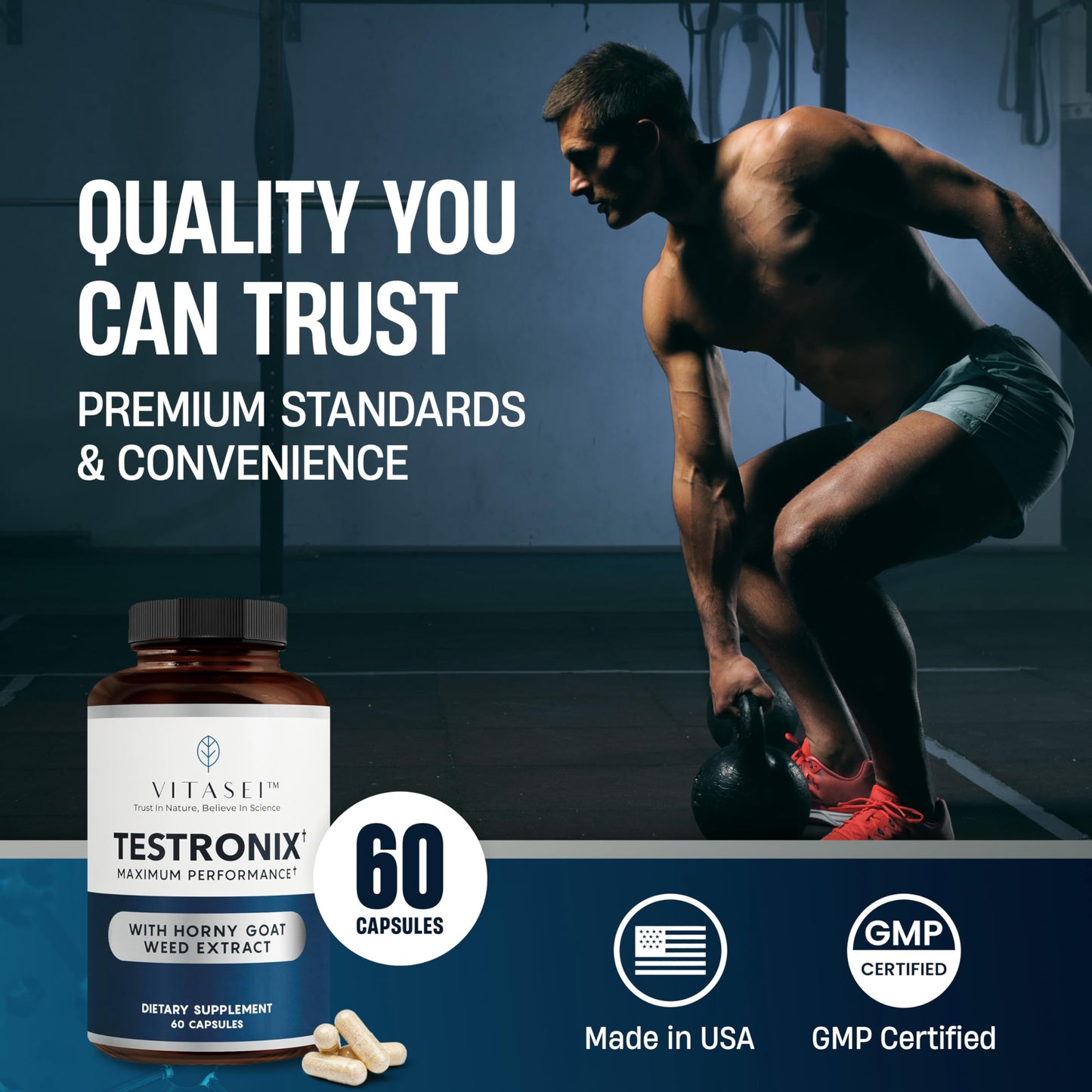 VITASEI Testronix Supplement 60 Capsules
