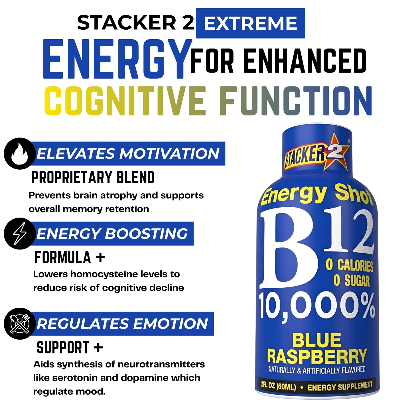 Generic Stacker Vitamin B Complex B12 B6 B3 Capsule 24 Count