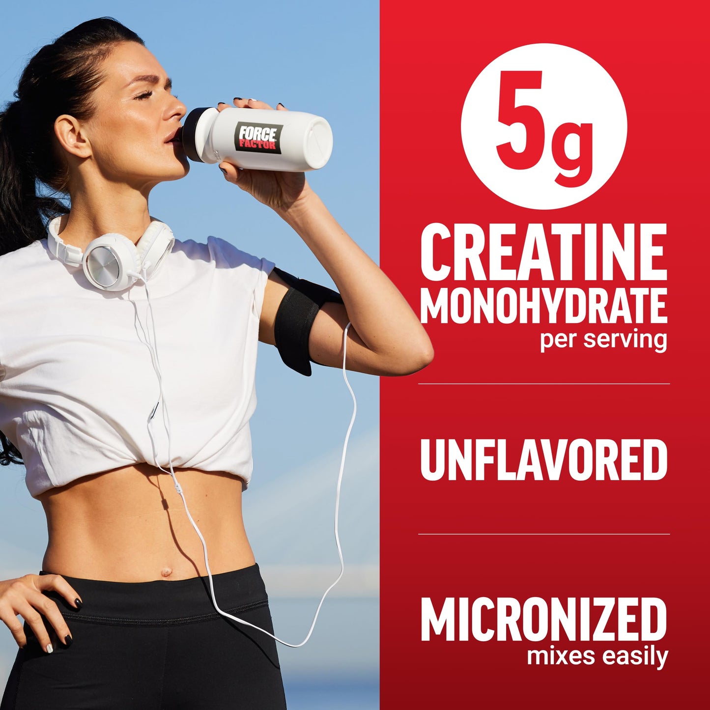 Force Factor Creatine Monohydrate Powder 10.6 Ounce