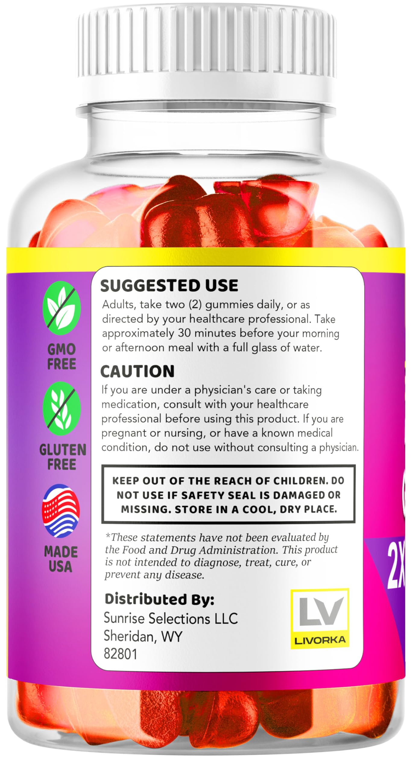 LIVORKA Baja Slim Keto Gummies 180 Gummies