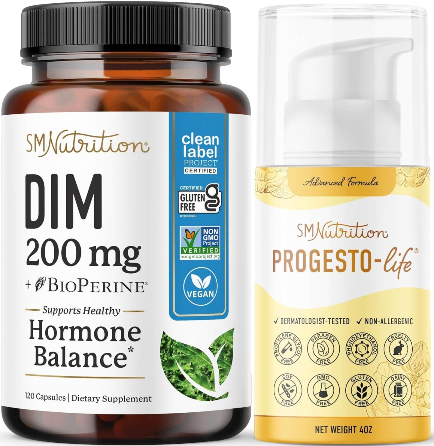 SMNutrition Progesto-Life Cream with 200mg DIM, 96 Servings