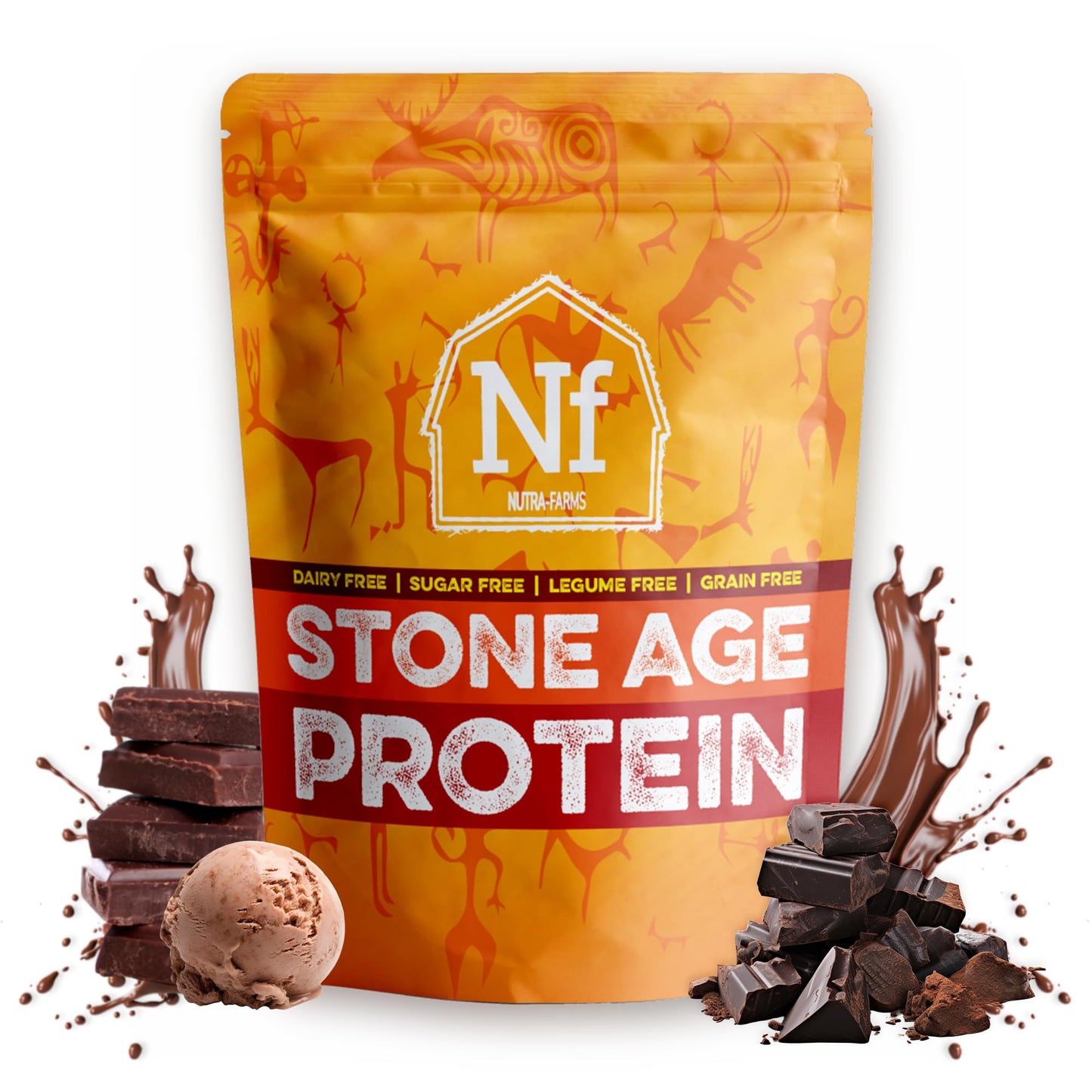 Nutra-Farms Stone Age Protein Egg White Protein Powder 31.7466 oz