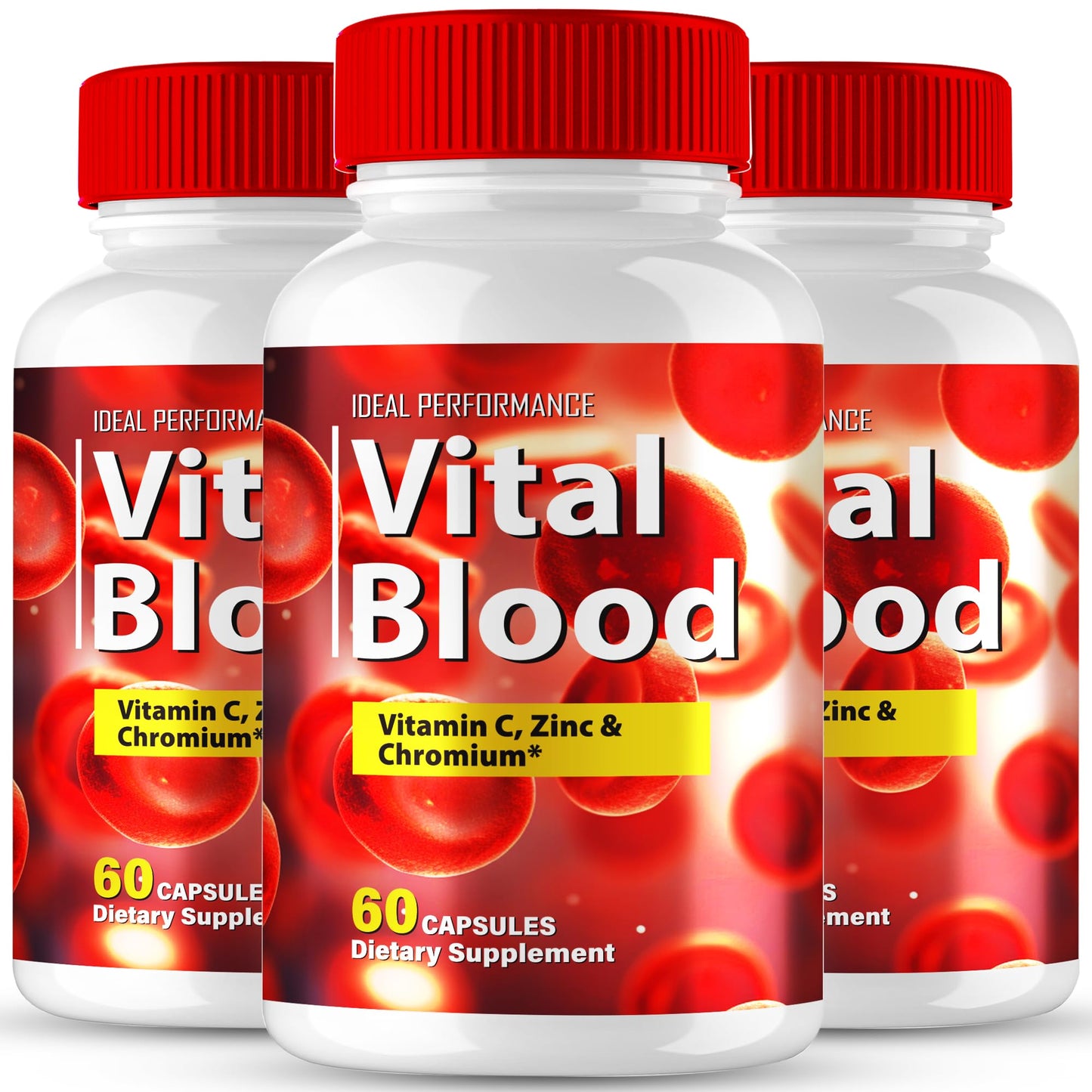 IDEAL PERFORMANCE Vital Blood Advanced Blood Formula Capsules, 180 Capsules