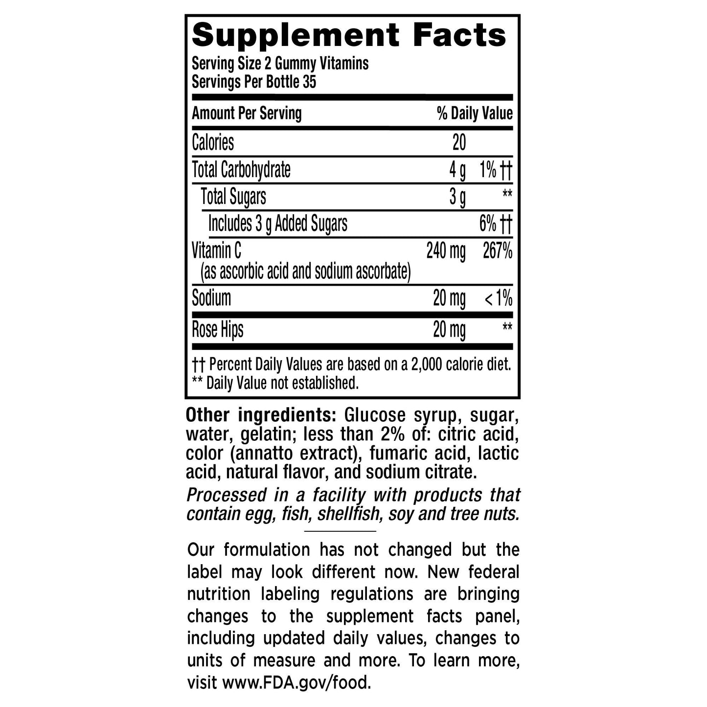 Vitafusion Power C Gummy Vitamins, 70 Count, 3-Pack