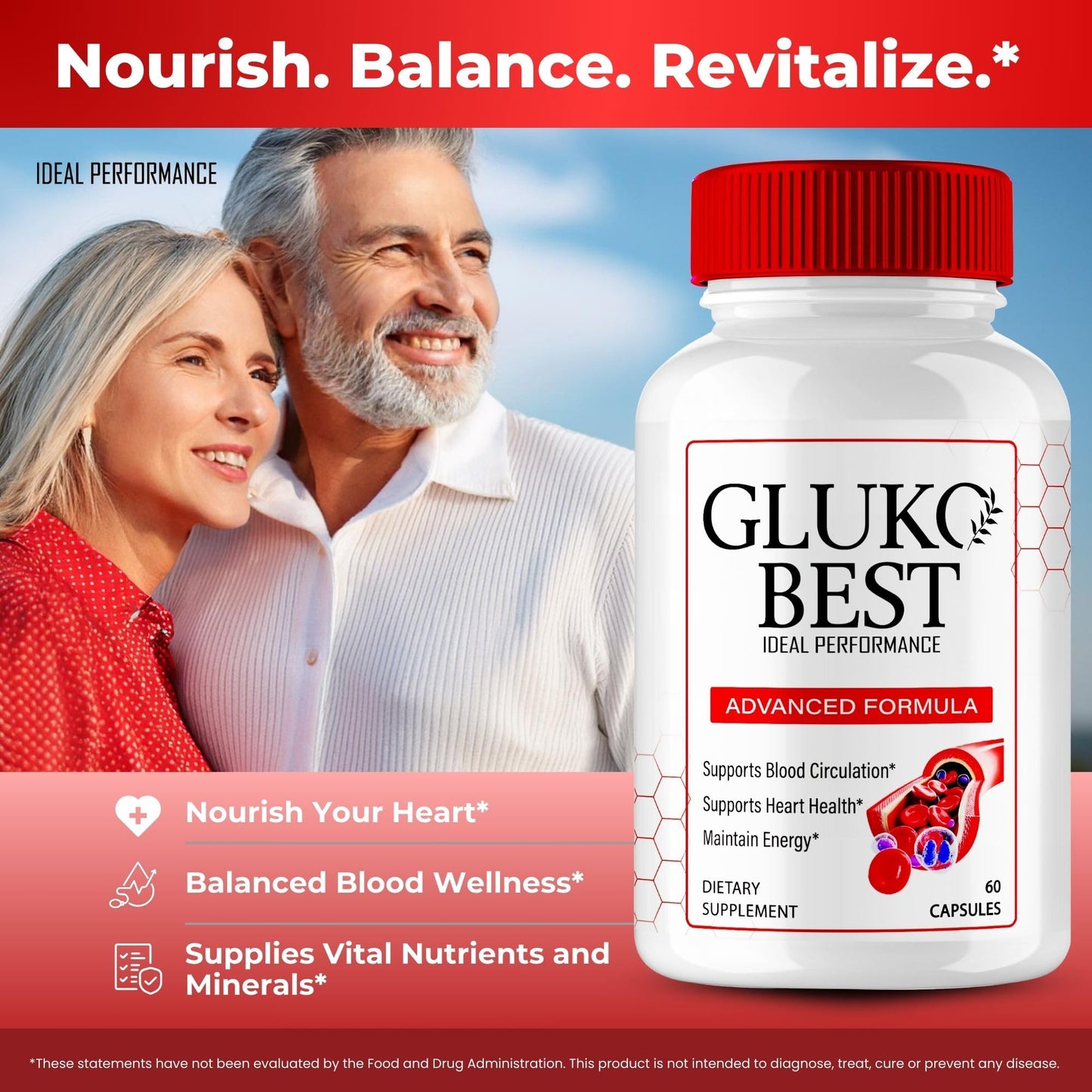 IDEAL PERFORMANCE GlukoBest Capsules 180 Count