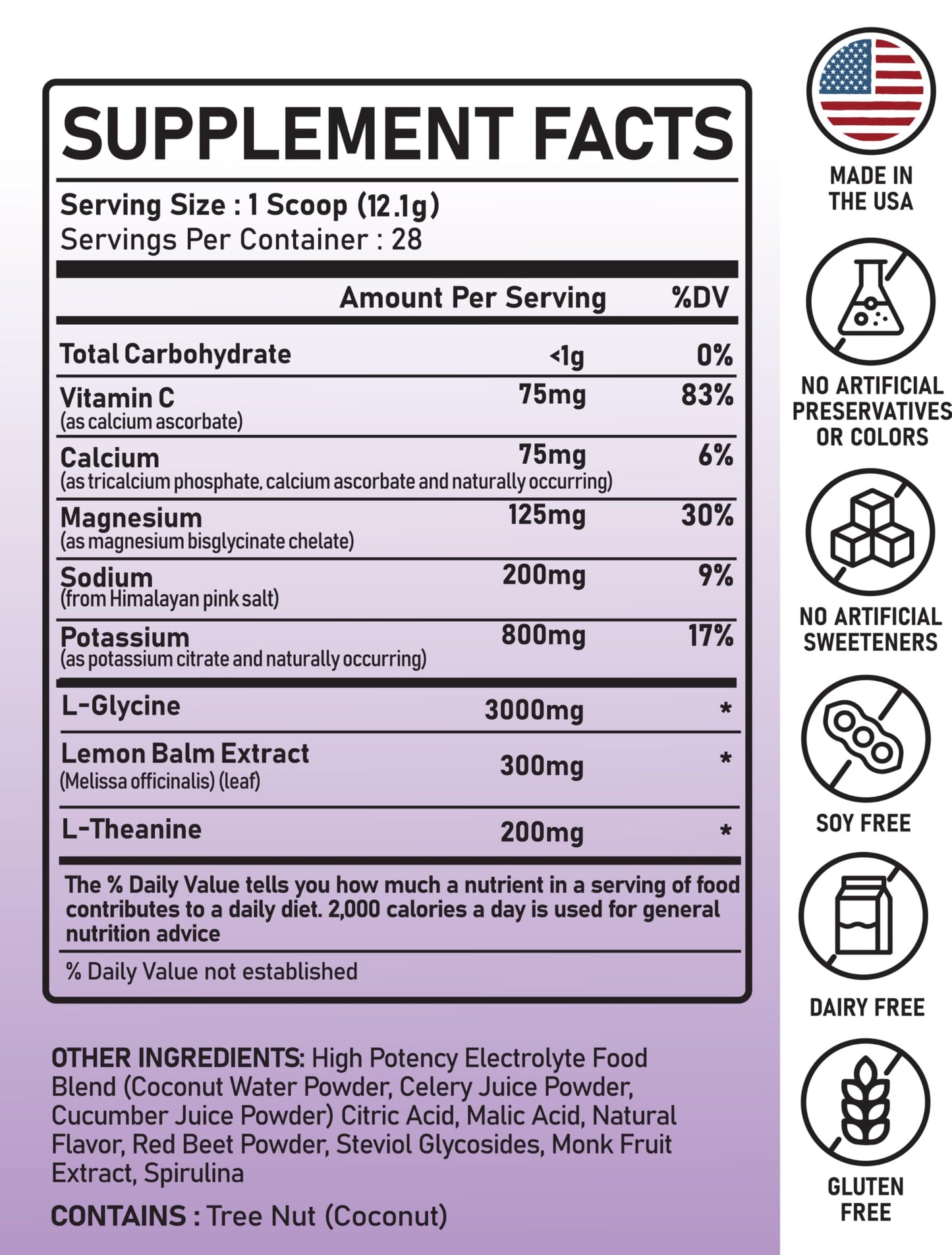 Great Naturally Relax+ Cherry Limeade Calming Electrolyte Supplement Powder 11.9 Ounce