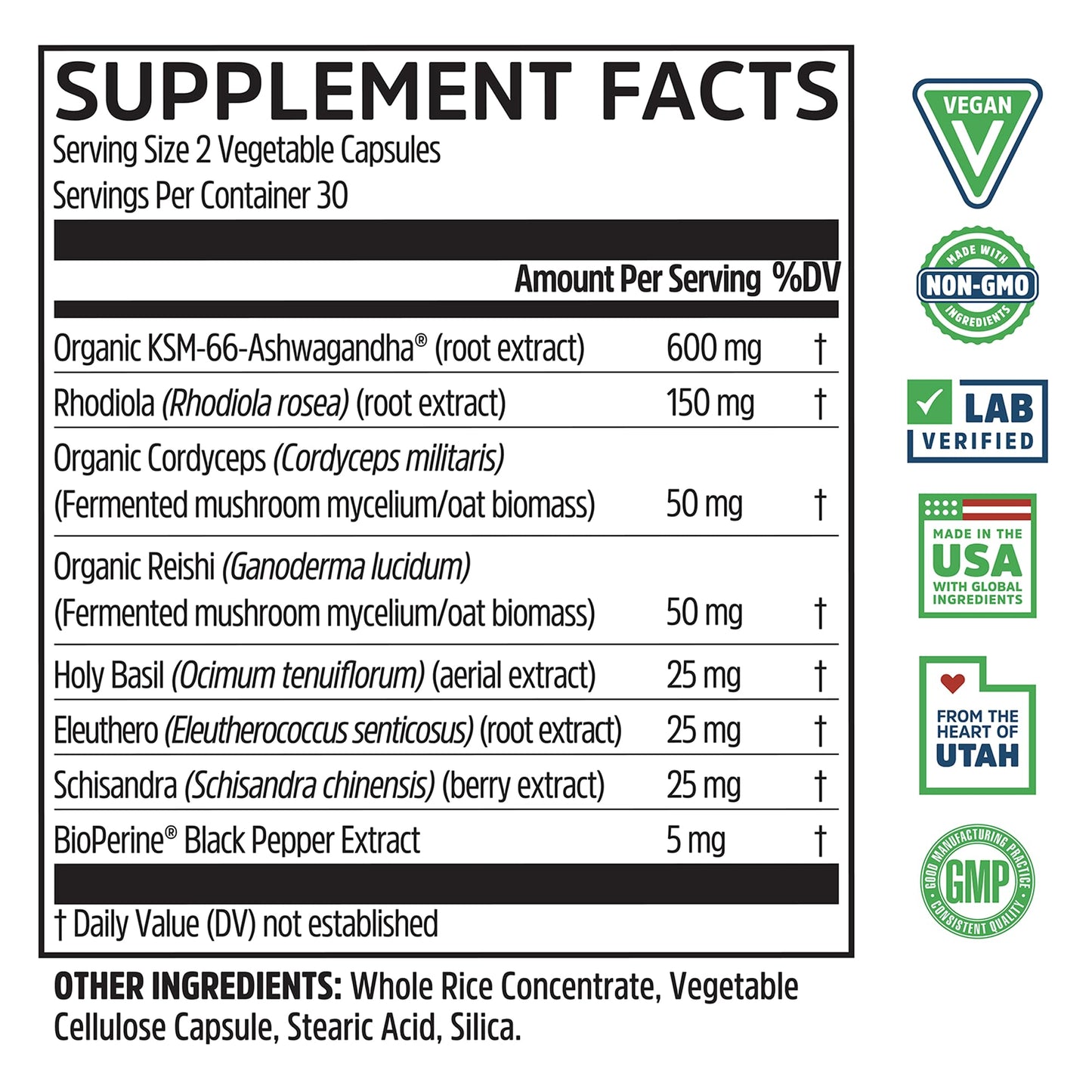 ZHOU Ashwagandha 60 Capsules