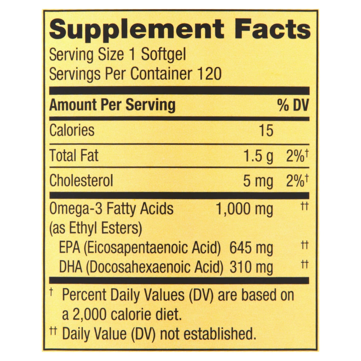 LUAL Omega-3 Fish Oil Heart & Brain Health Dietary Supplement Softgels, 120 Count