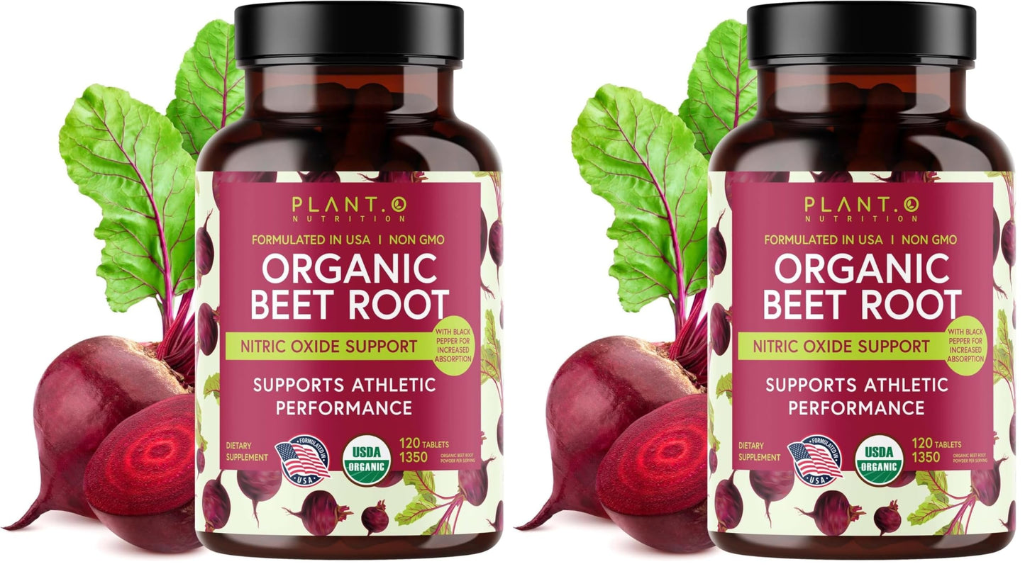 PLANT.O NUTRITION Beet Root Tablets, 240 Count
