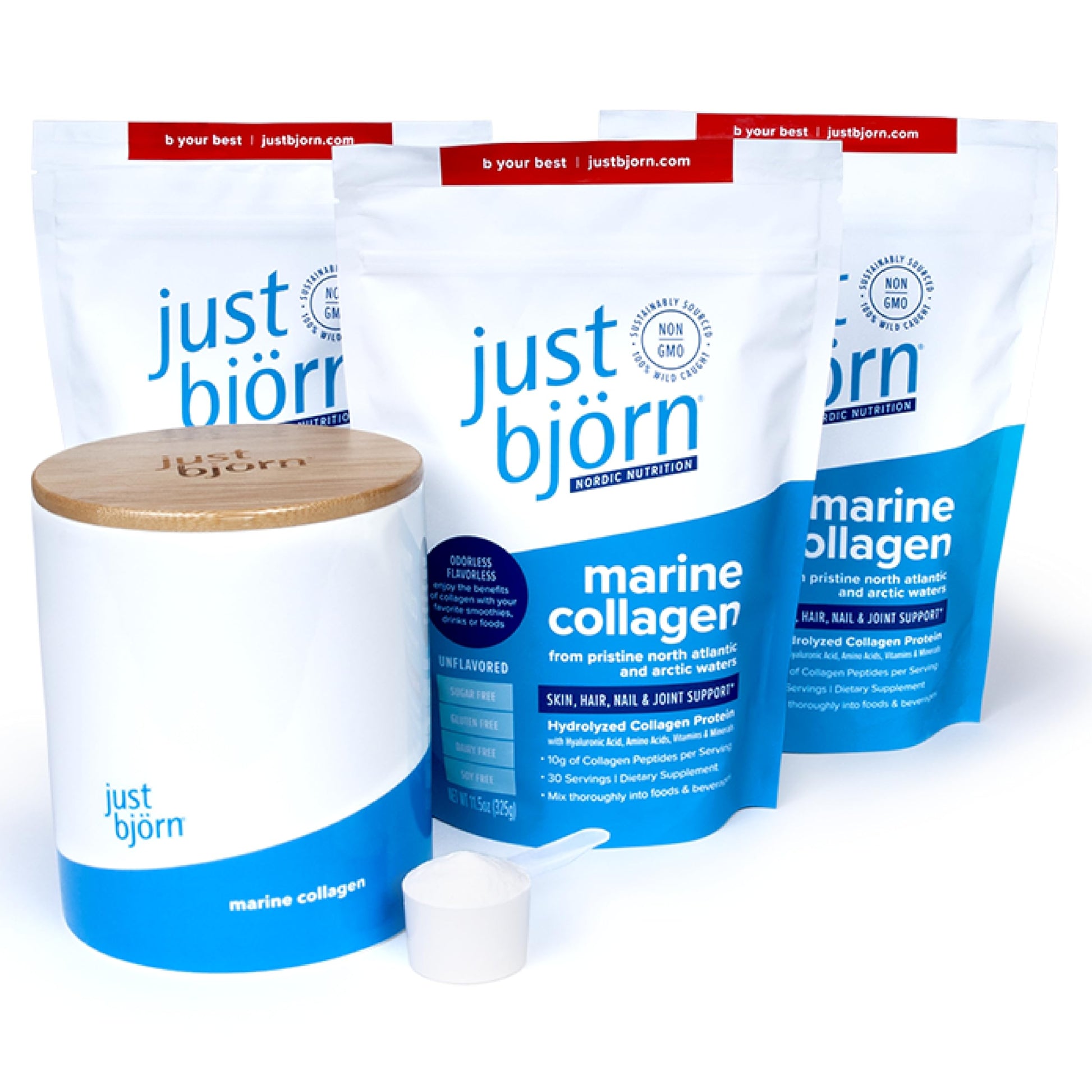 Just Bjorn Marine Collagen Peptides Powder 34.5 oz