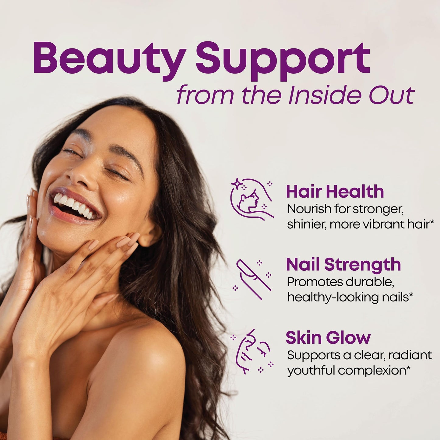 Rejuvicare Hair Skin & Nails Biotin Caplets 60 Count