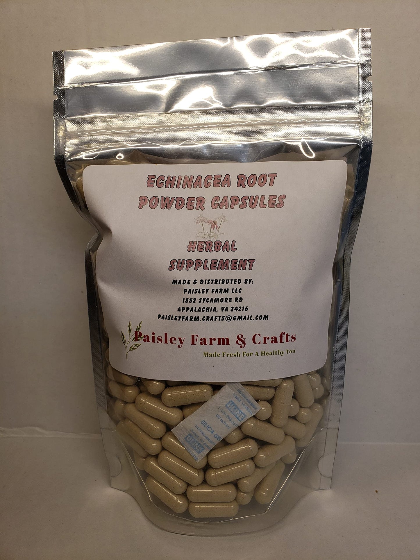 Paisley Farm & Crafts Made Fresh For A Healthy You Echinacea Root Capsules 300 Count