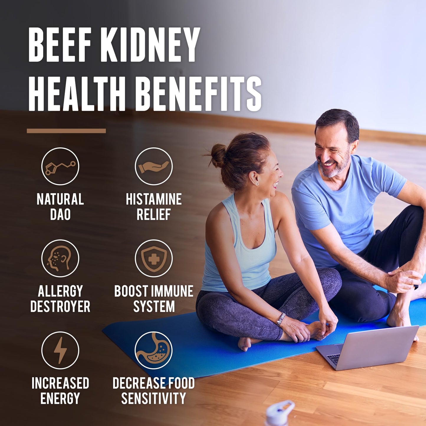 One Earth Health Grass Fed Beef Kidney Supplement Capsule 200