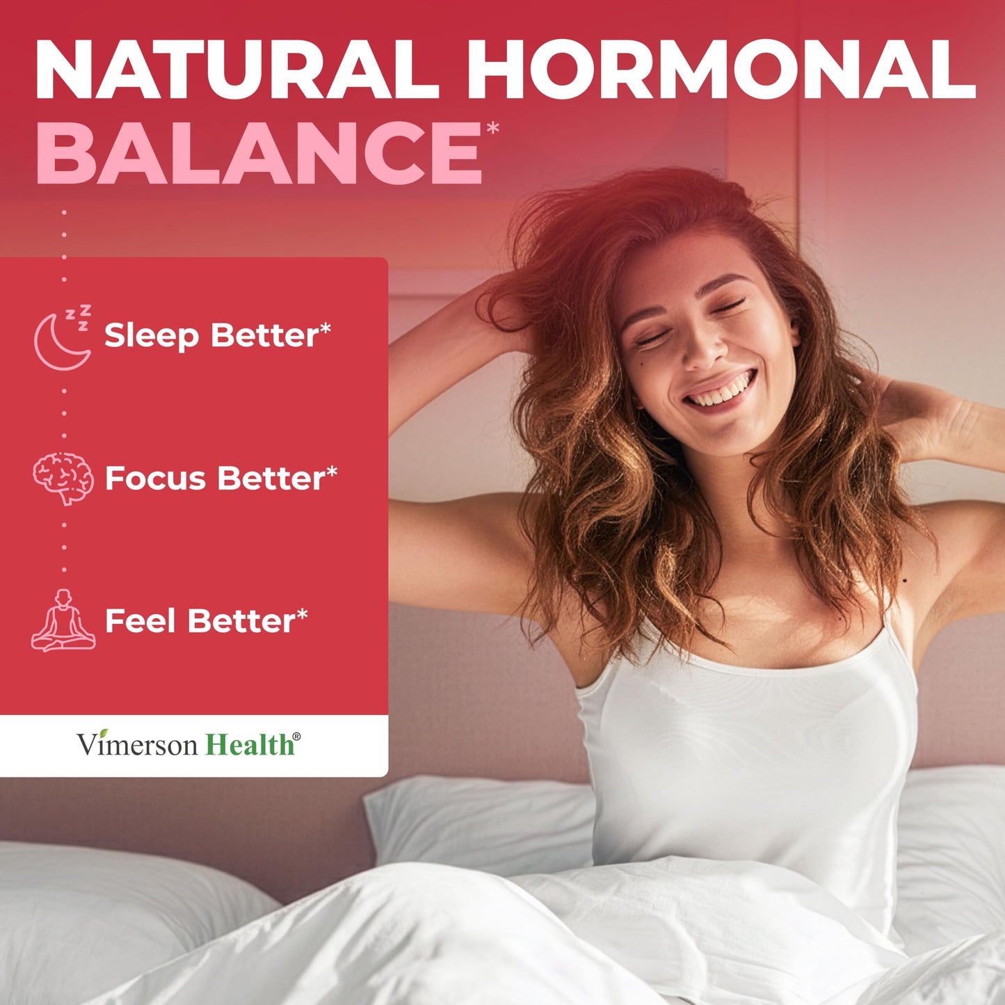 Vimerson Health Hormone Harmony for Women with Black Cohosh, Dong Quai & Red Clover – Natural Hormone Balance For Women of All Ages – Supports PMS, Menopause & Mood – Women’s Hormone Balance Supplement 60 Capsules