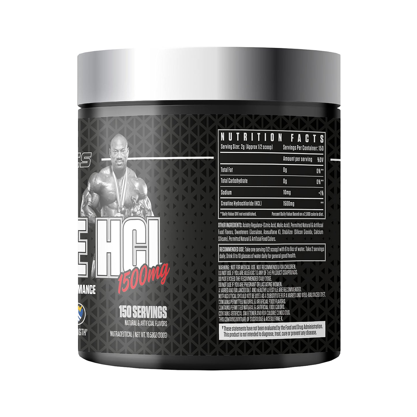 DEXTER JACKSON Black Series Creatine HCl 1500mg Powder, Orange Blast, 10.58 oz (300 g)