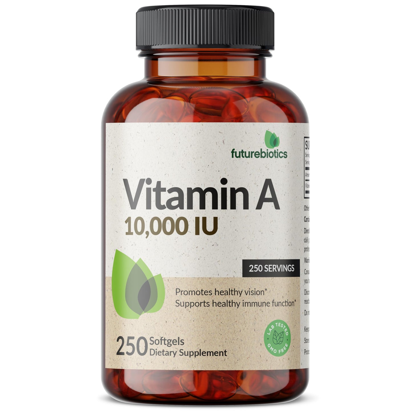 Futurebiotics Vitamin A 10,000 IU Softgels, 250 Softgels