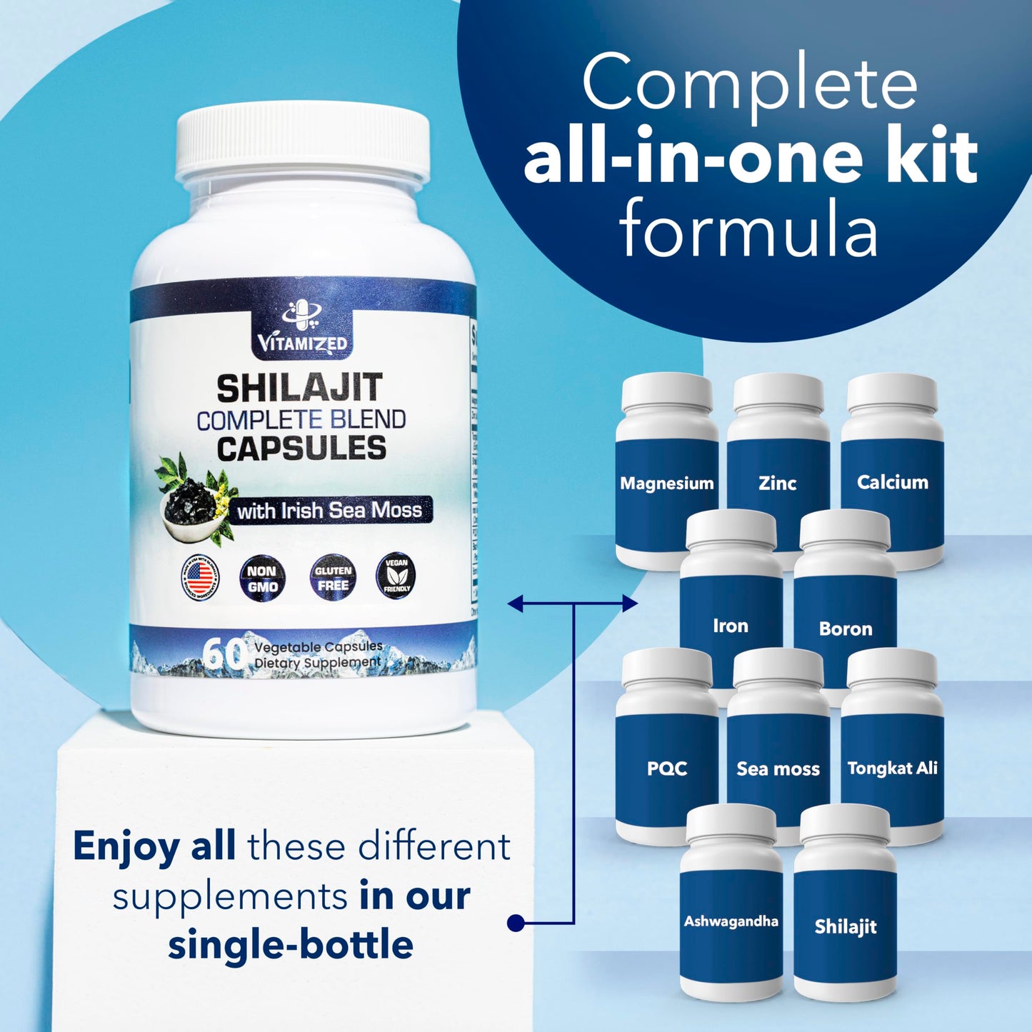 VITAMIZED Himalayan Shilajit 60 Capsules